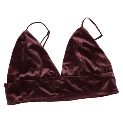 Bralette (Pcorosita Velvet Bra Top) from Pieces Accessories