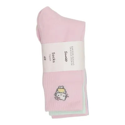 Sokken (Roze, Meerkleurig) van H&M Katoen, Elastaan, Polyester