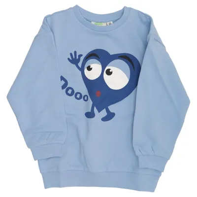 Collegetröja (Blå) från Babblarna x KappAhl Bomull, Elastan