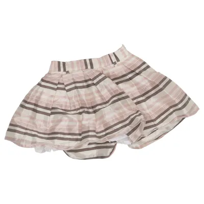 Rok (Beige, Roze, Bruin) van Il Gufo Acetaat, Katoen, Zijde