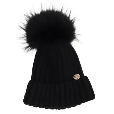 Toppluva (Svart) från Holland Cooper Akryl, Päls, Ull