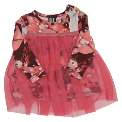 Robe (Rouge, Marron, Multicolore) de Martinex Élasthane, Coton biologique, Polyester
