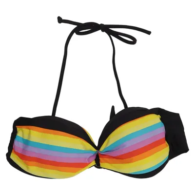 Bikini top (Black, Multicolored) from Beachy Secrets Elastane, Polyamide