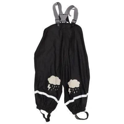 Rain pants (Black) from Lindex Kids Polyurethane