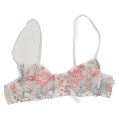 BH (Hvid, Flerfarvet) fra Anthropologie Elastan, Metallfiber, Polyamid, Polyester