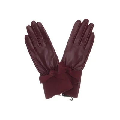 Leren handschoenen (Rood) van Åhléns Leer, Polyester, Suède