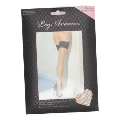 Stay-ups (Beige, Zwart) van Leg Avenue