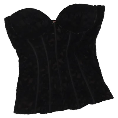 Bustier (Noir) de Zara Polyamide, Polyester