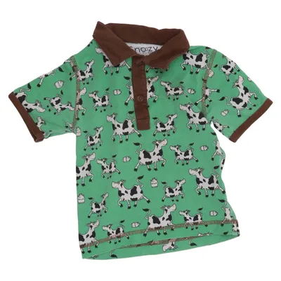 T-shirt (Green, Brown, White) from Snoozy Scandinavia Cotton, Elastane