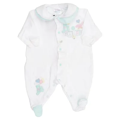 Sparkdräkt (Vit, Flerfärgad) från Baby Baby Bomull