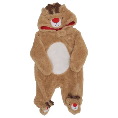 Mjukisdräkt (Brun, Vit, Röd) från Primark Baby Polyester