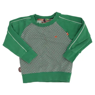 Collegetröja (Grön, Vit) från 4 Funky Flavours Bomull, Elastan