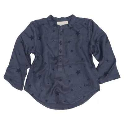 Henley shirt (Blue) from Louis Louise Viscose