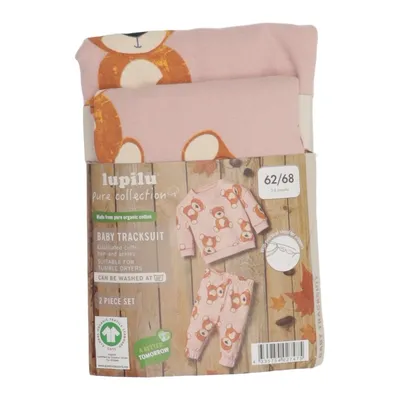 Loungewear (Pink, Brun) fra Lupilu Økologisk bomuld