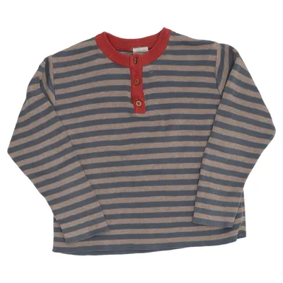 Henley shirt (Blue, Beige, Red) from Alana Cotton