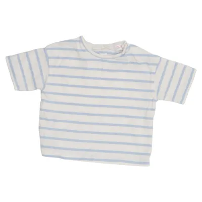 T-shirt (Blå, Hvid) fra Zara