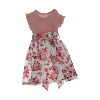 Robe de fille de fleur (Rose, Blanc, Rouge)