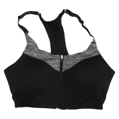 Sports bra (Black, Gray) from Bubbleroom Sport Elastane, Polyester