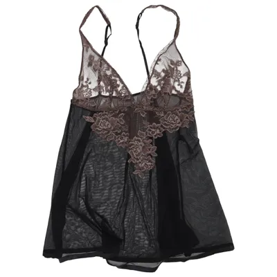 Negligee (Black, Beige) from La Perla Elastane, Polyamide