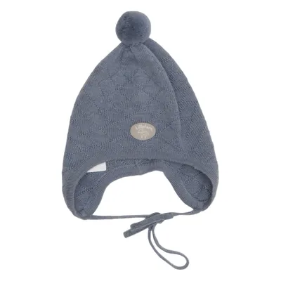 Bobble hat (Blue) from Lillelam Merino wool