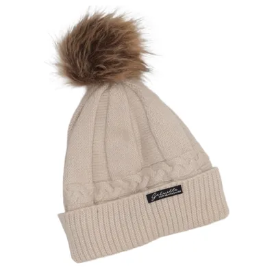 Bonnet à pompon (Beige) de Gabrielle