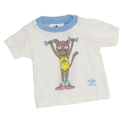 T-shirt (White, Blue, Multicolored) from Adidas Mini Rodini