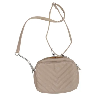 Axelremsväska (Beige) från David Jones Polyuretan