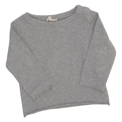 T-shirt à manches longues (Gris) de Gray Label Élasthane, Coton biologique