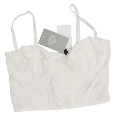 Bustier (Hvid) fra Divided by H&M Elastan, Polyester