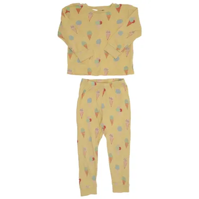 Pyjamas (Gul, Flerfärgad) från Åhléns Kids Ekologisk bomull