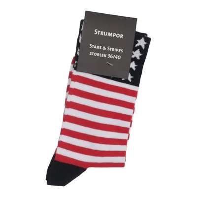 Socks (Stars & Stripes) from Strumpor Cotton, Elastane, Polyamide
