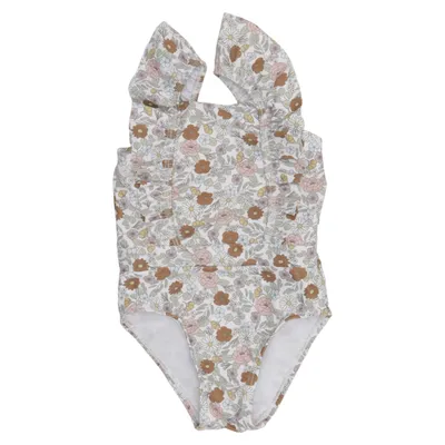 Badpak (Wit, Meerkleurig) van Little Dutch Elastaan, Gerecycled polyester