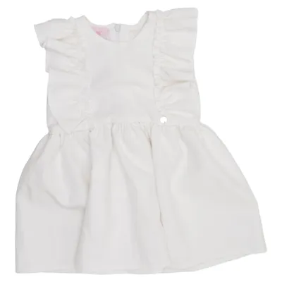 Dress (White) from La Mer Polyester, Viscose