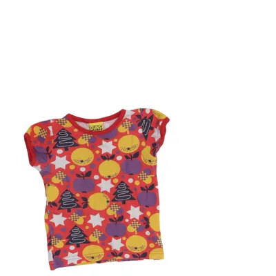 T-shirt (Rød, Flerfarvet) fra Duns Sweden Økologisk bomuld