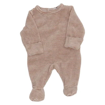 Barboteuse (Beige, Blanc) de Bout'chou Coton, Polyester