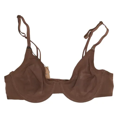 Bra (Brown) from Alexandra Bartlett Elastane, Polyamide