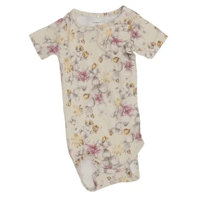 Romper (Beige, Meerkleurig) van Name It Elastaan, Modal, Organisch katoen