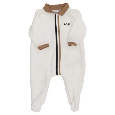 Barboteuse (Blanc, Beige, Noir) de Hugo Boss Coton, Élasthane, Polyester
