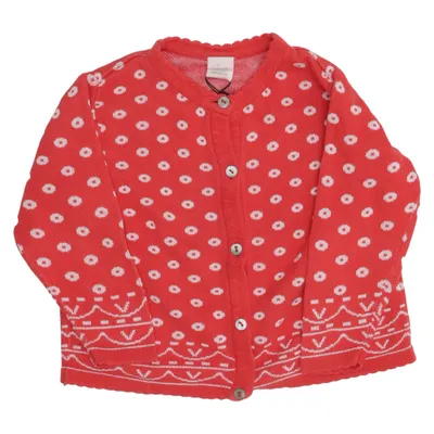 Cardigan (Red, White) from Lindex Cotton