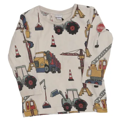 Långärmad t-shirt (Beige, Flerfärgad) från Lindex Kids Bomull