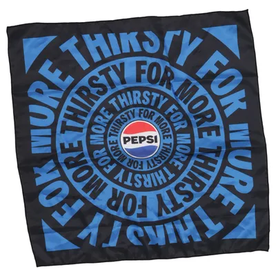 Silketørklæde (Sort, Blå, Flerfarvet) fra Pepsi