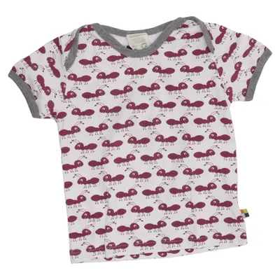 T-shirt (White, Purple) from Loud + Proud Organic cotton