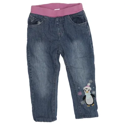 Spijkerbroek (Blauw, Roze) van Smile Katoen, Polyester