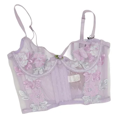 Bustier (Lila) Katoen, Elastaan