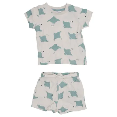 Ensemble (Blanc, Vert) de Ergee Coton