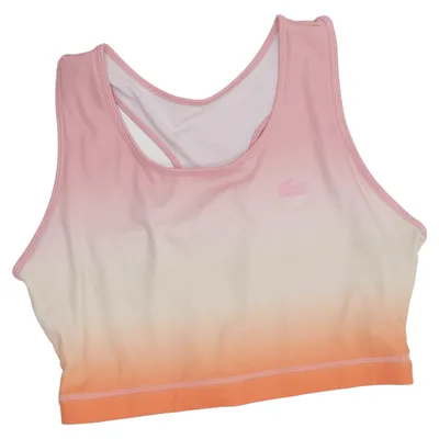 Brassière (Rose, Orange, Blanc) de Lacoste Sport Élasthane, Polyester