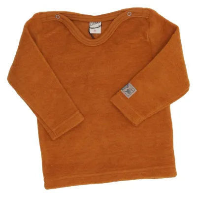T-shirt à manches longues (Marron) de Lilano Coton, Laine