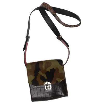 Sac à bandoulière (Noir, Vert, Marron) de Borse in Pelle