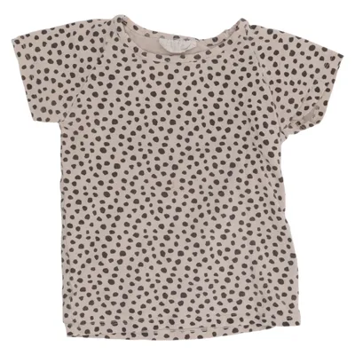 T-shirt (Beige, Zwart) van Blossom Elastaan, Organisch katoen