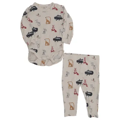 Set (Beige, Multicolored) from Minimarket Cotton, Elastane